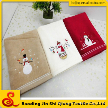 Wholesale Luxury Embroidery Cotton Bath Towel Christmas Gift Towel